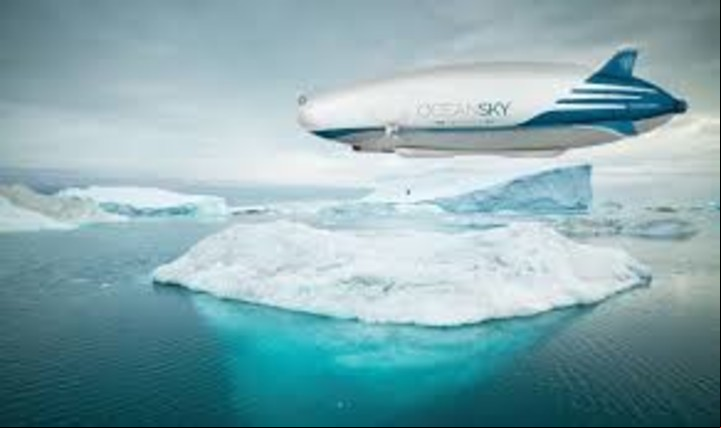 Ocean Sky Cruises propone vuelos al Polo Norte en dirigible.