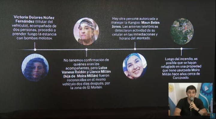 En conferencia de prensa, este miércoles el gobernador de Chubut anunció la identidad de los posibles responsables de los incendios en su provincia.