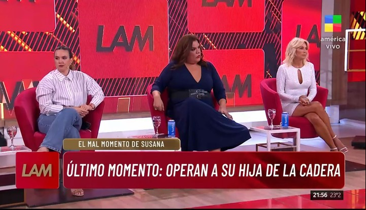 Operan a Mercedes Sarrabayrouse, la hija de Susana Giménez. Foto: Captura TV