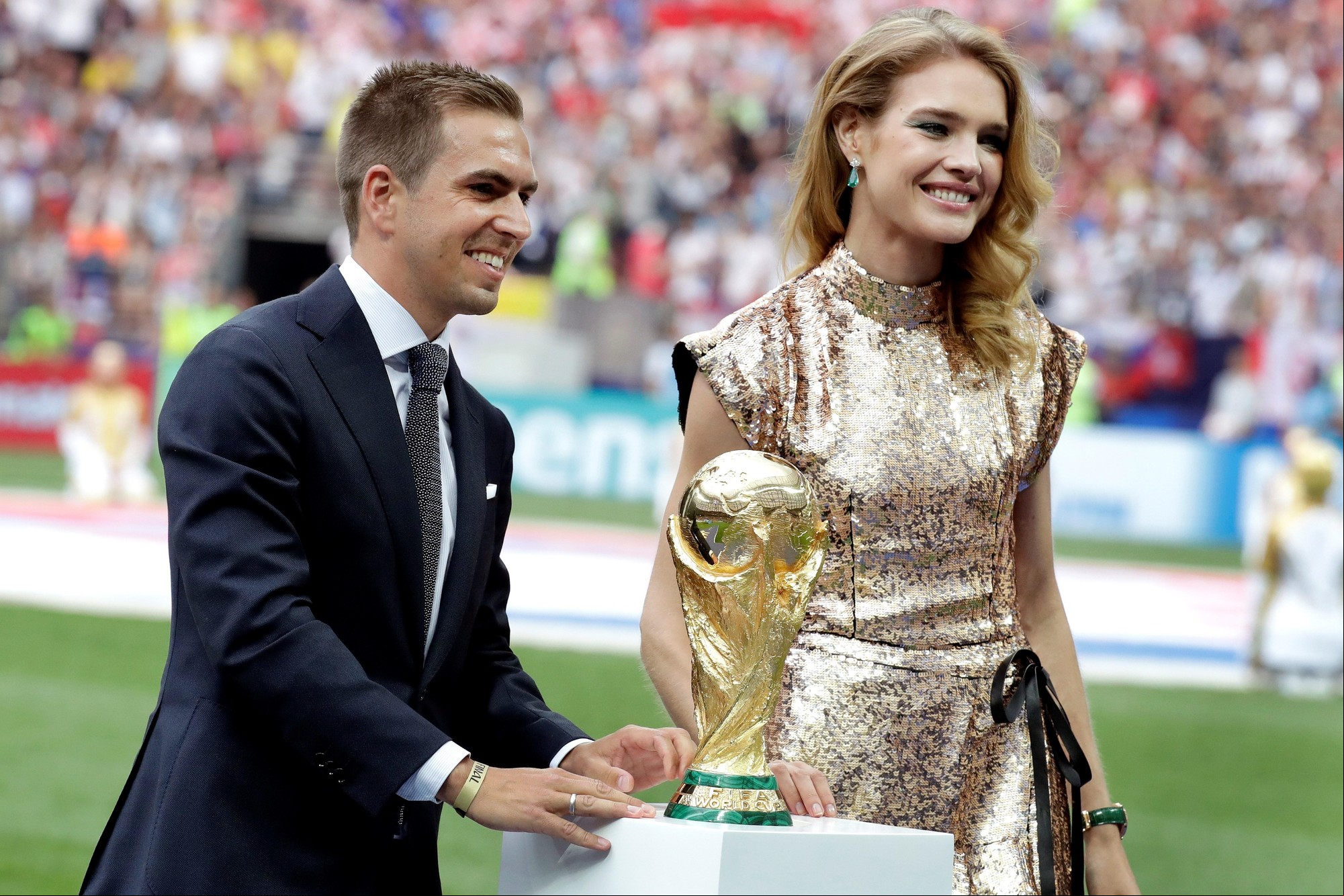 La modelo rusa Natalia Vodianova, en el Mundial 2018. Las mujeres de su capital son sofisticadas, elegantes, competitivas./ EFE.
