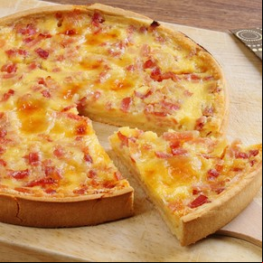 Tarta de jamón y queso