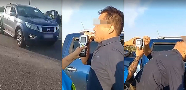 "Estoy muy borracho": manejaba con 2,08 de alcohol en sangre, se tambaleaba mientras hacía el test y hasta burlaba a los agentes