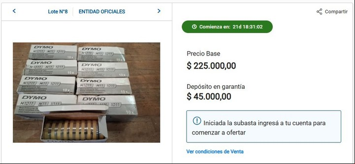 Cintas de aluminio para máquinas de rotulado, son algunos de los elementos que se pueden obtener. Foto: bancociudad.com.ar.