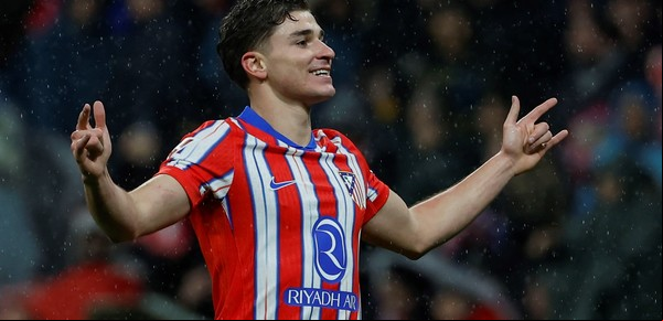 Julián Álvarez está intratable: entró y en la primera que tocó le dio la victoria a Atlético de Madrid que es líder en España antes del clásico por la Champions League