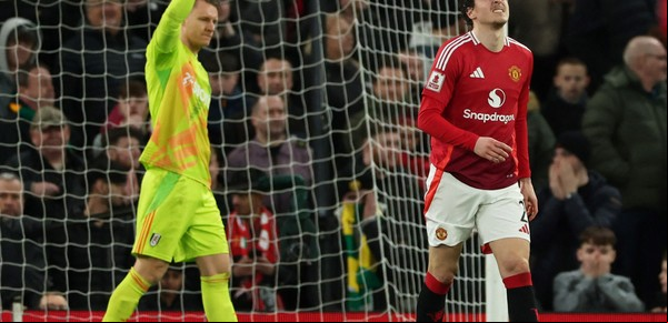 Otro golpazo para el Manchester United de Garnacho: perdió por penales con Fulham y se quedó afuera de la FA Cup y sin clásico con el City