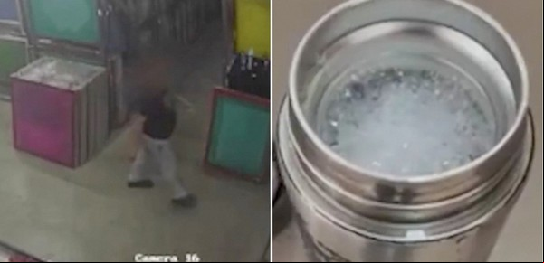 Se enteró que ascendieron a su compañera de trabajo y la filman cuando la intenta envenenar