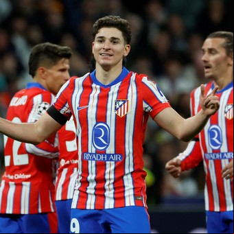 Julián Álvarez, la esperanza de la remontada para el Atlético de Madrid, que perdió ante el Real Madrid la ida de la Champions League