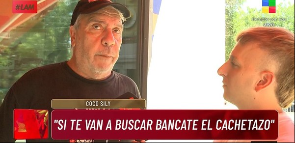 Coco Sily, implacable con Eial Moldavsky: "Si dice algo así de mi hija o de mi novia lo voy a buscar"