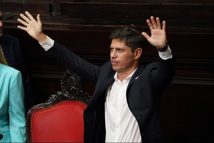 El gobernador Axel Kicillof pidió a la Legislatura que trate con celeridad la suspensión de las PASO hace un mes. Foto: Emmanuel Fernández