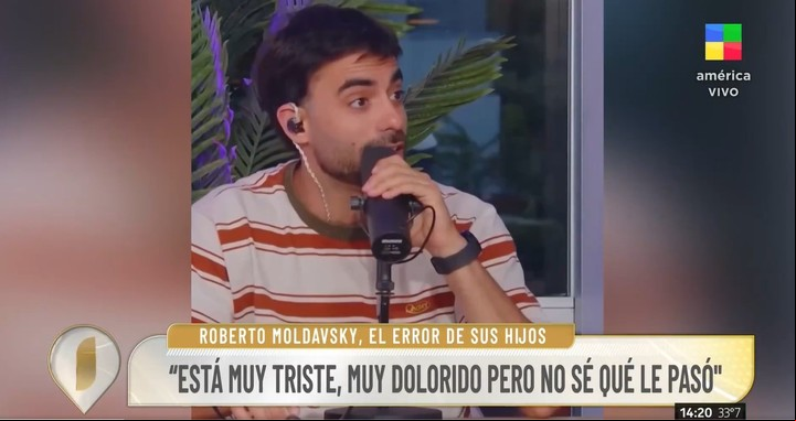 Roberto Moldavsky habló sobre la controversiales declaraciones de su hijo, Eial en Sería Increíble (OLGA). | Foto: America TV