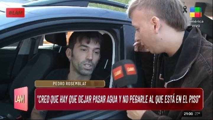 Pedro Rosemblat habló en LAM sobre la polémica entre Eial Moldavsky y Lali Espósito. Captura TV.