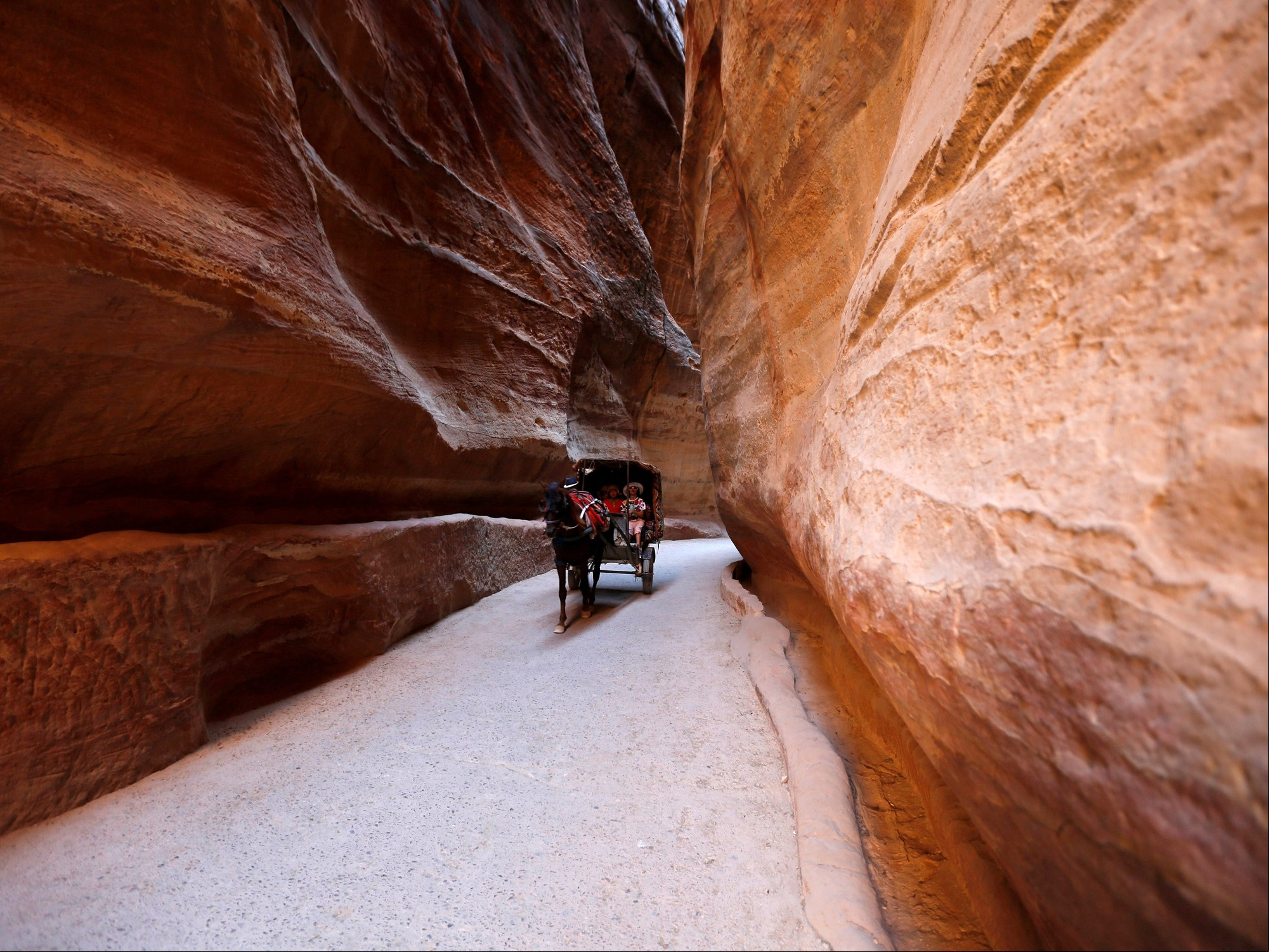 Un recorrido por la antigua ciudad de Petra. Foto: REUTERS.
