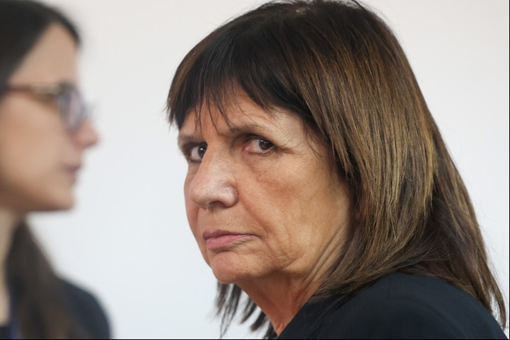 La ministra Patricia Bullrich, a cargo del operativo de seguridad en el Congreso.