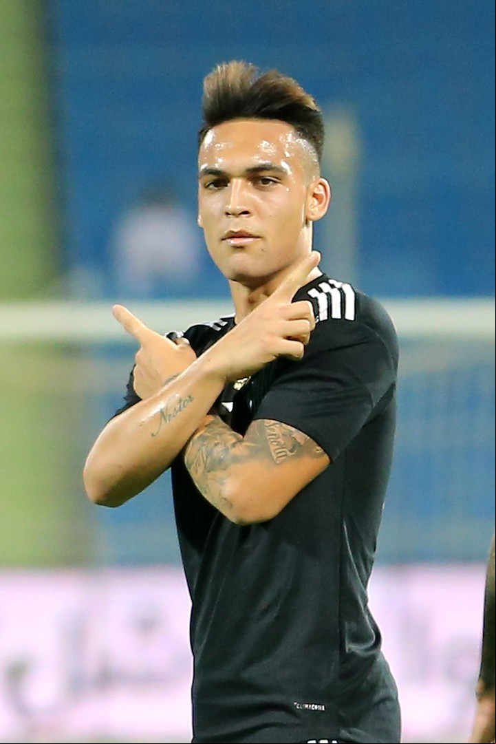 En 2018, como jugador de Racing, Lautaro Martínez causaba sensación a sus 20 años. (EFE/Ahmed Yosri)