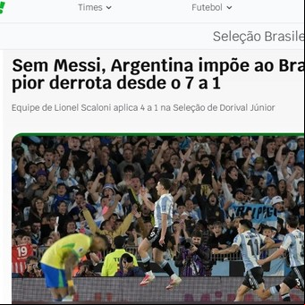 "Vergonzosa" y "triste": la prensa de Brasil fue lapidaria tras la paliza histórica de la Scaloneta 