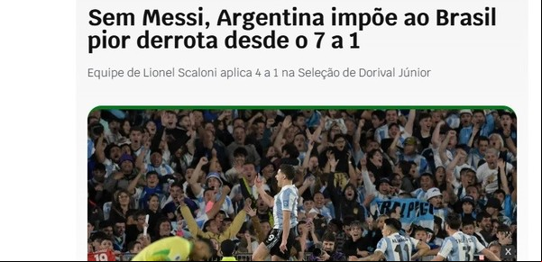 "Vergonzosa" y "triste": la prensa de Brasil fue lapidaria tras la paliza histórica de la Scaloneta 