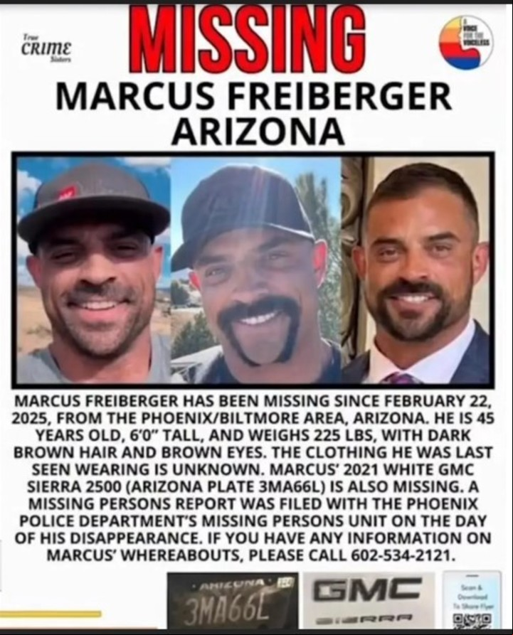 Marcus Freiberger era buscado desde el 21 de febrero tras una aparente cita a ciegas. Foto: Facebook