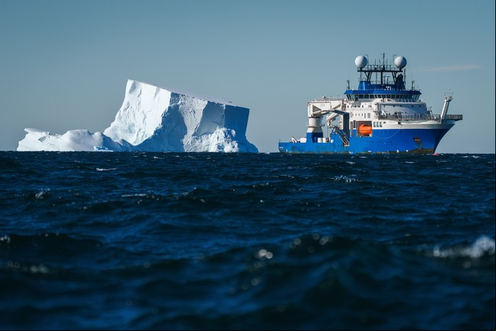 El hallazgo se produjo tras el colapso de un iceberg del tamaño de Chicago en enero. Foto: Instituto Oceanográfico Schmidt.