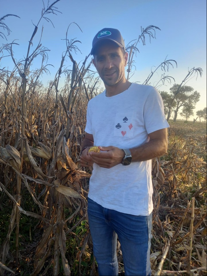 Maíces de 140 quintales por hectárea. Leo Ponzio apuesta a la tecnología y es embajador de las semillas NK