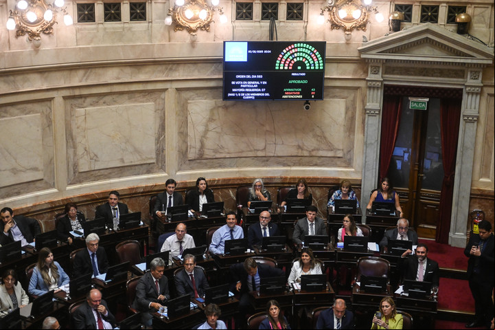 Sesión del Senado, en febrero. Foto: Federico López Claro.