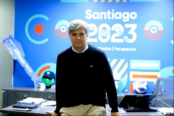 Harold Mayne-Nicholls, cuando fue director ejecutivo de los Juegos Panamericanos y Parapanamericanos Santiago 2023. Foto EFE