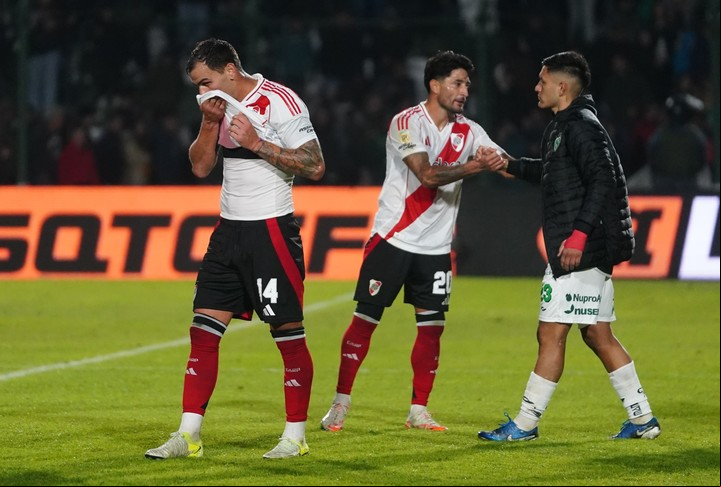 River dejó una pálida imagen en Junín y no pasó del empate. Foto: Marcelo Carroll.