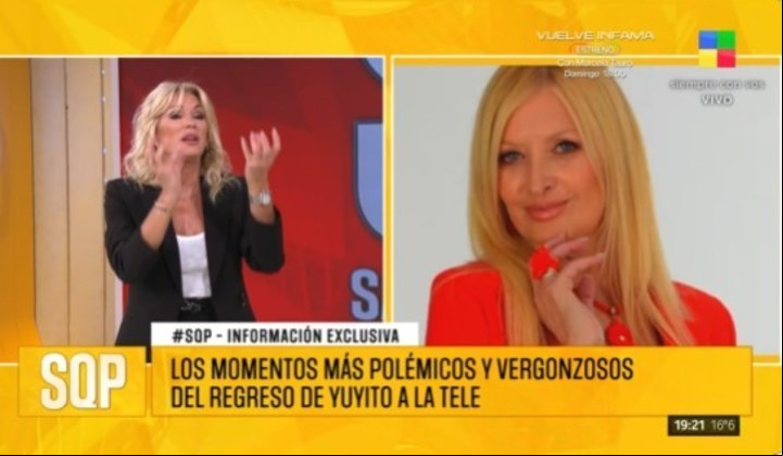 Yanina Latorre se mostró muy crítica con Yuyito González. Foto: Captura TV.