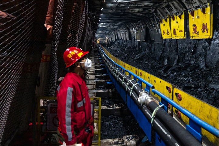 Un mina de carbón, en China. Foto: Bloomberg