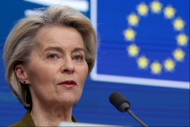 La presidenta de la Comisión Europea, Ursula von der Leyen. Foto: Reuters