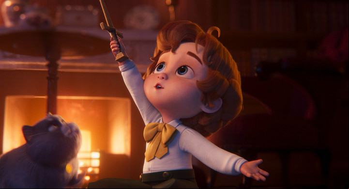 Walter, el hijo de Dickens, con la voz de Roman Griffin Davis, el chico de "Jojo Rabbit".