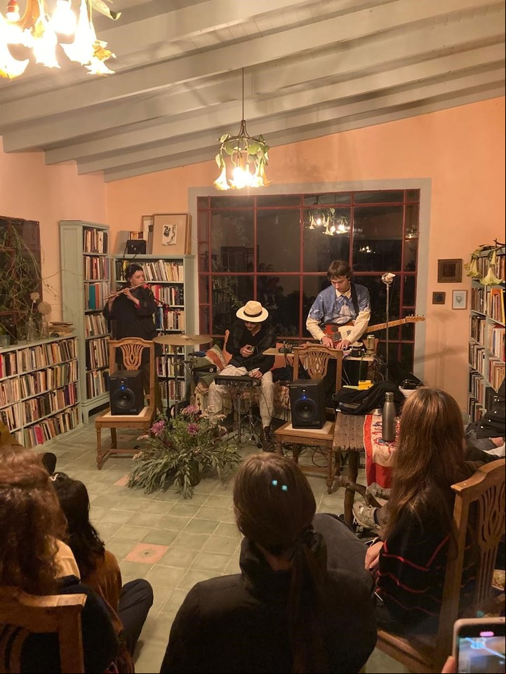 Librería Mastronardi (Zapiola), de Juan Pablo Correa. Anticuchos en la imagen