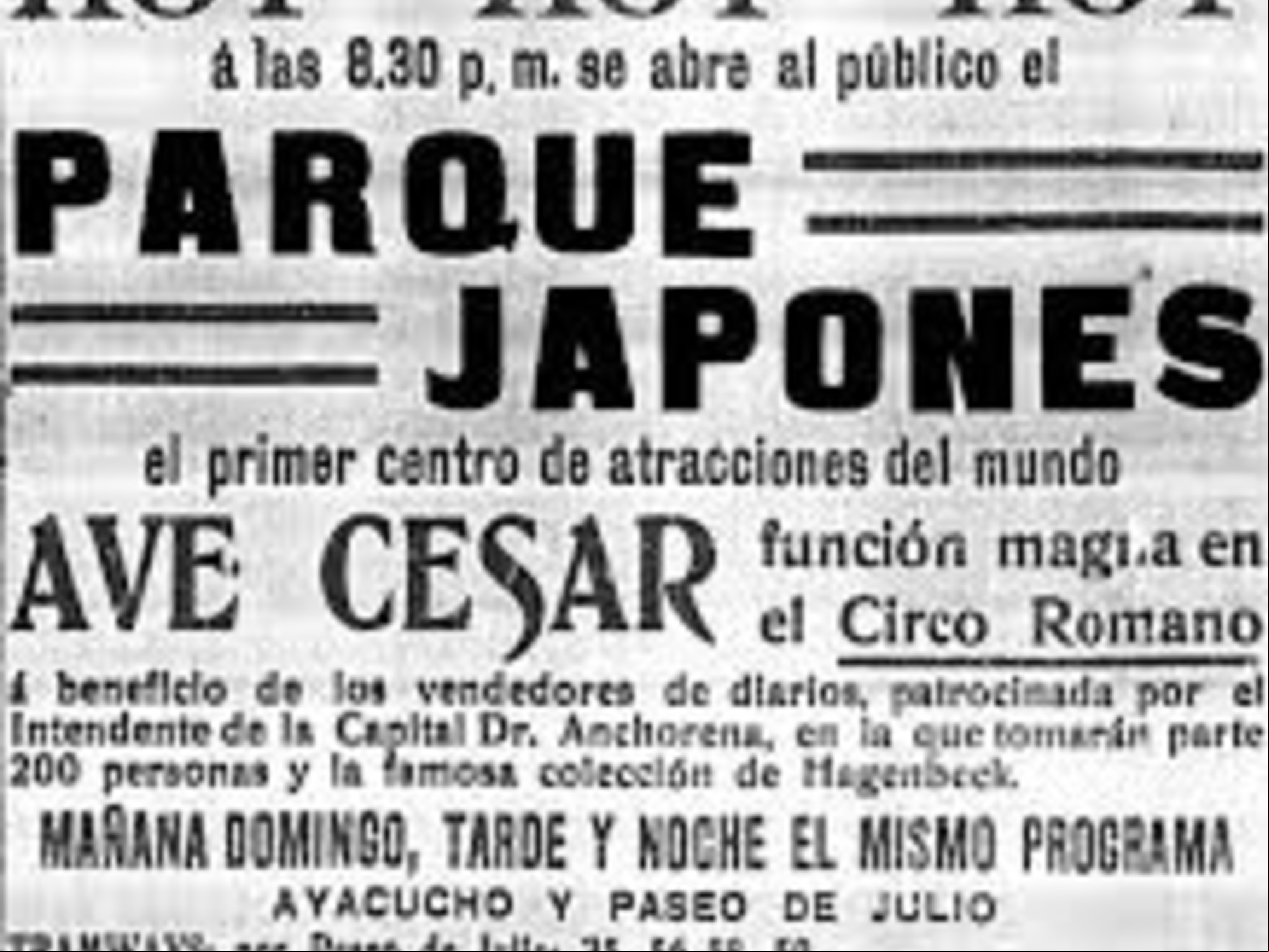 La primera semana de su inauguración, en febrero de 1911, lo visitaron 150.000 personas.