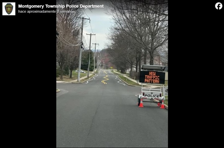 La policía afirma que esta es la última solución al exceso de velocidad (Policía de Montgomery).