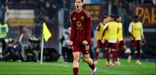 Matías Soulé salvó a la Roma: misil al ángulo, golazo con suspenso y grito desenfrenado para empatar el clásico frente a Lazio
