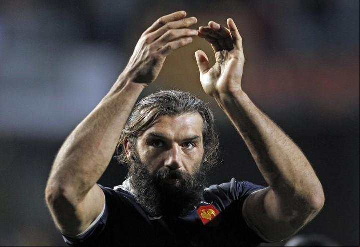 Sebastién Chabal, jugador icónico de la selección sa en la primera década del siglo XXI.