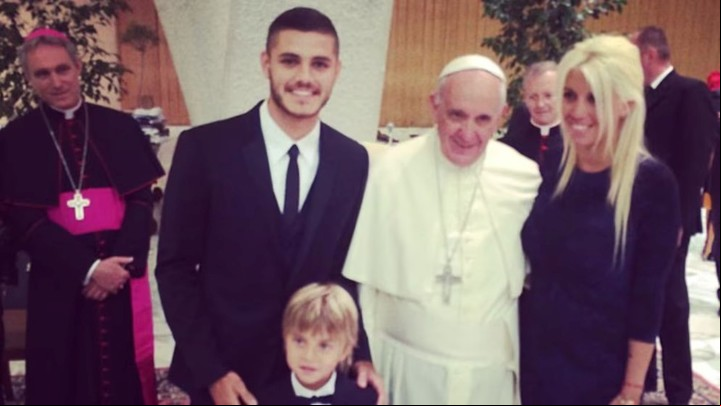 Wanda Nara recordó su encuentro con el Papa. Fotos: Instagram.