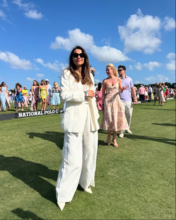 Pampita viajó a Estados Unidos y asistió a un evento de polo. Foto: Instagram.