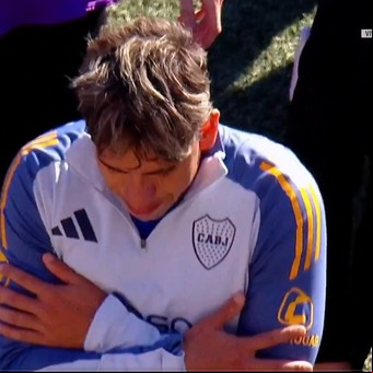 Los provocadores gestos de Marcos Rojo y Carlos Palacios antes del inicio del Superclásico entre River y Boca