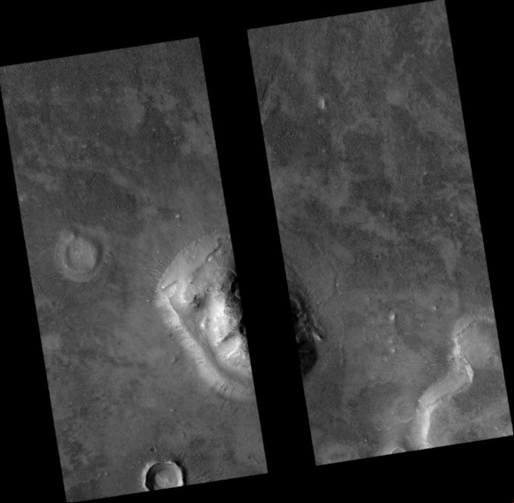 La imagen tomada ahora desde la cámara HiRISE de la sonda MRO (NASA).