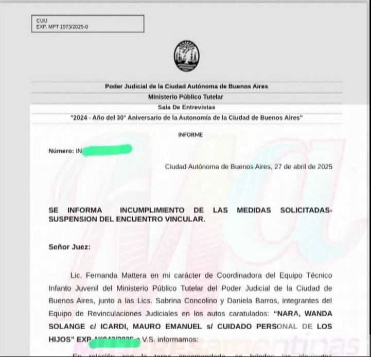 La Justicia suspendió la revinculación de Mauro Icardi con sus hijas. Foto: Captura