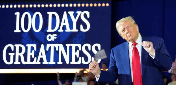 Donald Trump y sus primeros 100 días de gobierno: "Son los más exitosos de cualquier istración y esto es solo el comienzo, aún no vieron nada"
