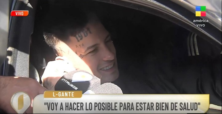 L-Gante también hizo referencia a su actual estado de salud tras conocer los resultados de los estudios médicos a los que se sometió.