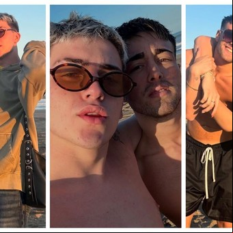 Juan Otero, el hijo de Florencia Peña, presentó a su novio: las románticas imágenes 