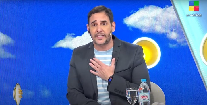 Rodrigo Lussich se disculpó con Andrea Taboada tras su pelea al aire. Foto: Captura TV.