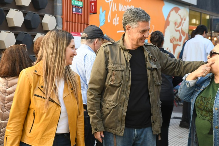 El jefe de Gobierno, Jorge Macri, y la candidata a legisladora Silvia Lospennato.