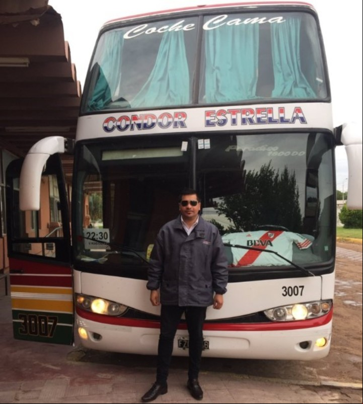 Elio Daniel Amarilla (38), el chofer de micro que murió en un choque en la ruta nacional 3.