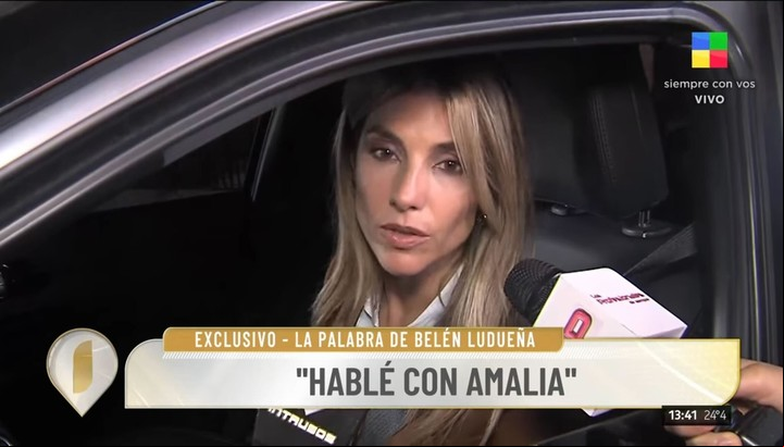 La palabra de María Belén Ludueña tras volver a llorar en vivo. Foto: Captura TV.