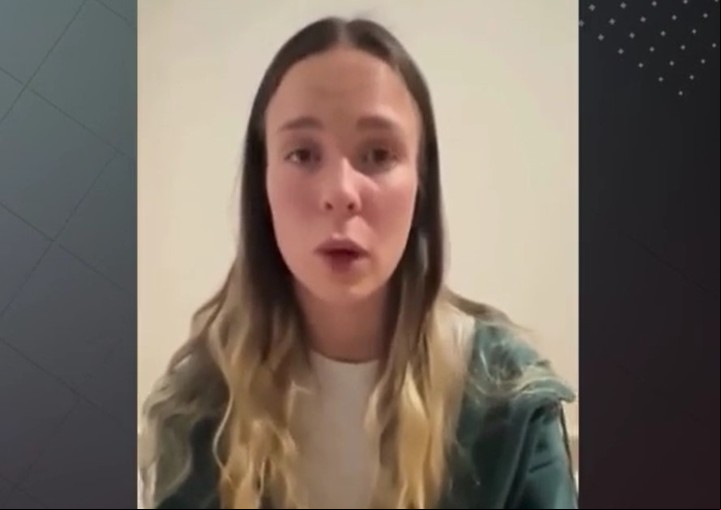 Priscila Sand denunció que su pareja es "un hombre muy poderoso de México" y que la tuvo secuestrada por dos años. Ahora, pide ayuda para poder regresar al país. Foto: Captura de video