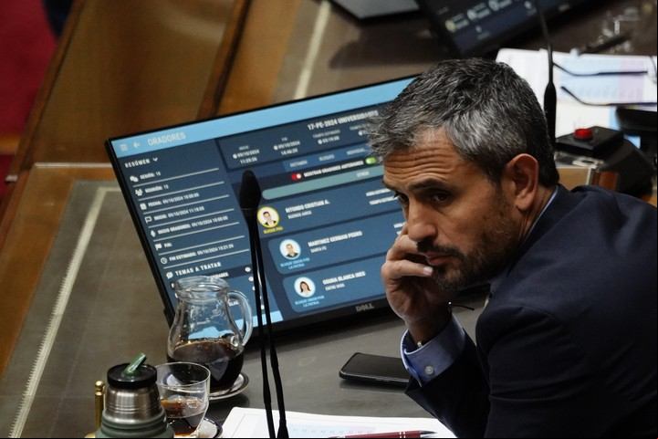 Martín Menem busca frenar la investigación del caso $LIBRA. Foto: Emmanuel Fernández.