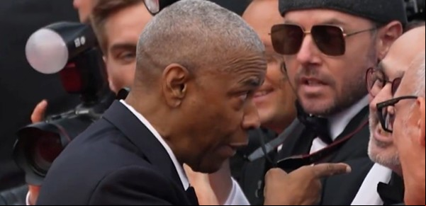 Denzel Washington, descontrolado: casi se va a las manos en la alfombra roja de Cannes